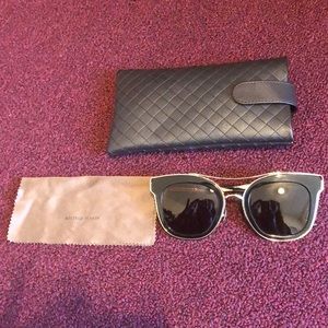 Bottega Veneta sunglasses black and gold